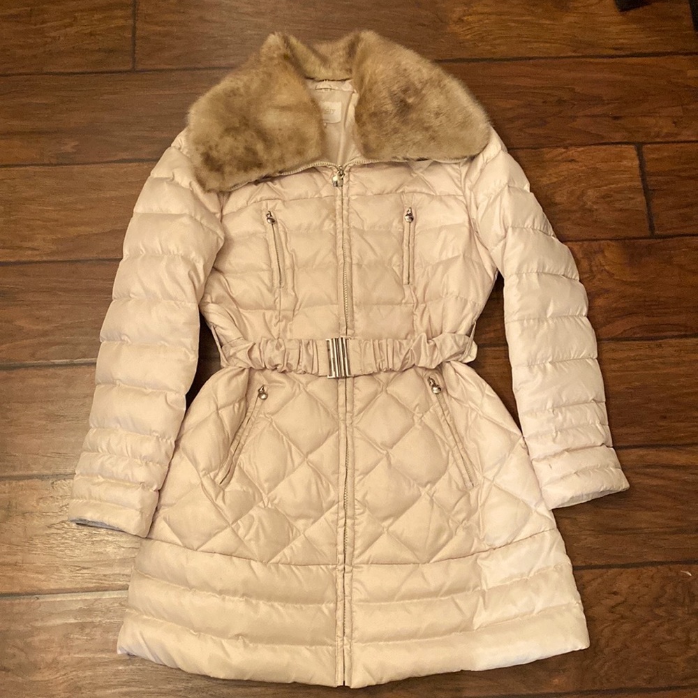 Laundry puffer coat. Size M. Color -Cream